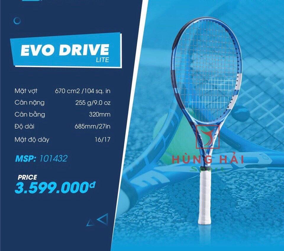 Vợt Tennis Babolat Evo Drive Lite Woman 2021 (255gr)