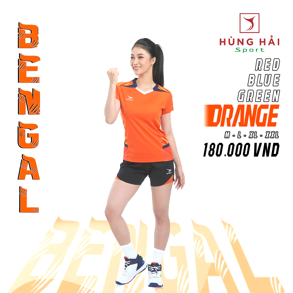 Trang phục thể thao cho nam nữ BEYONO BENGAL cam